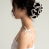 Crochet Scrunchie in Sesame Paste