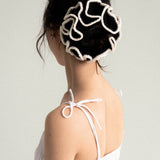Crochet Scrunchie in Sesame Paste