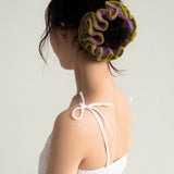 Crochet Scrunchie in Taro Pistachio