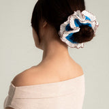 Frills Scrunchie in Capri Blue