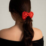 Heart Scrunchie in Red