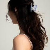 Bedazzled Butterfly Hair Claw in Blueberry Pomade