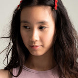 Rose Hair Clip in Berry Bloom