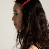Rose Hair Clip in Berry Bloom