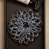Raffia Palm Scrunchie in Sea Salt