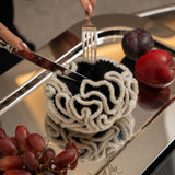 Crochet Scrunchie in Sesame Paste