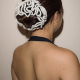 Crochet Scrunchie in Sesame Paste