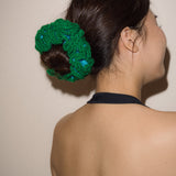 Crochet Scrunchie in Chuka Wakame