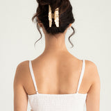 Andrina Claw in Lemon Cream