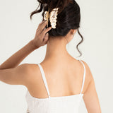 Andrina Claw in Lemon Cream