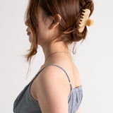 Gloss'd Hair Claw in Honey Maple