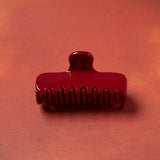 Gloss'd Hair Claw in Cherry Wine