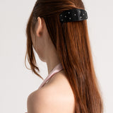 Ponytail Barrette in Midnight Noir