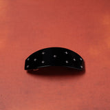 Ponytail Barrette in Midnight Noir