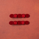 Rose Hair Clip in Berry Bloom