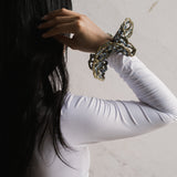 Raffia Palm Scrunchie in Garden Fairy